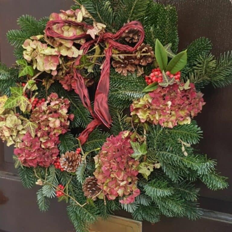 DIY Holiday Wreaths Using Plants In Your Garden