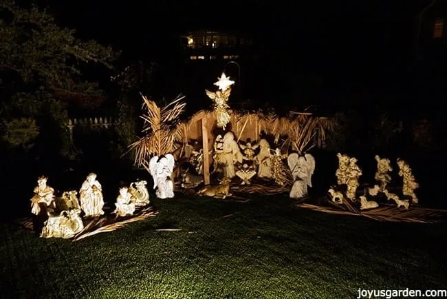 outdoor nativity scene