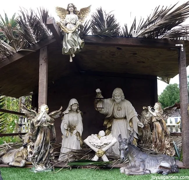 outdoor nativity scene