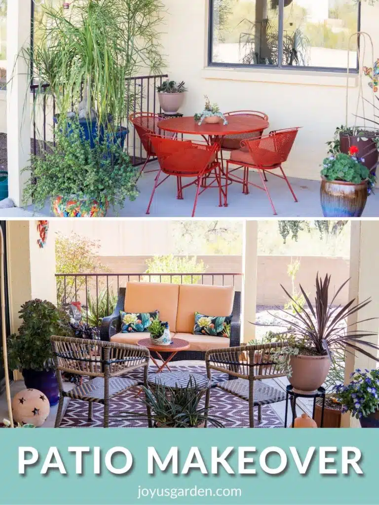 Patio Makeover + Potted Plant Arrangement Ideas