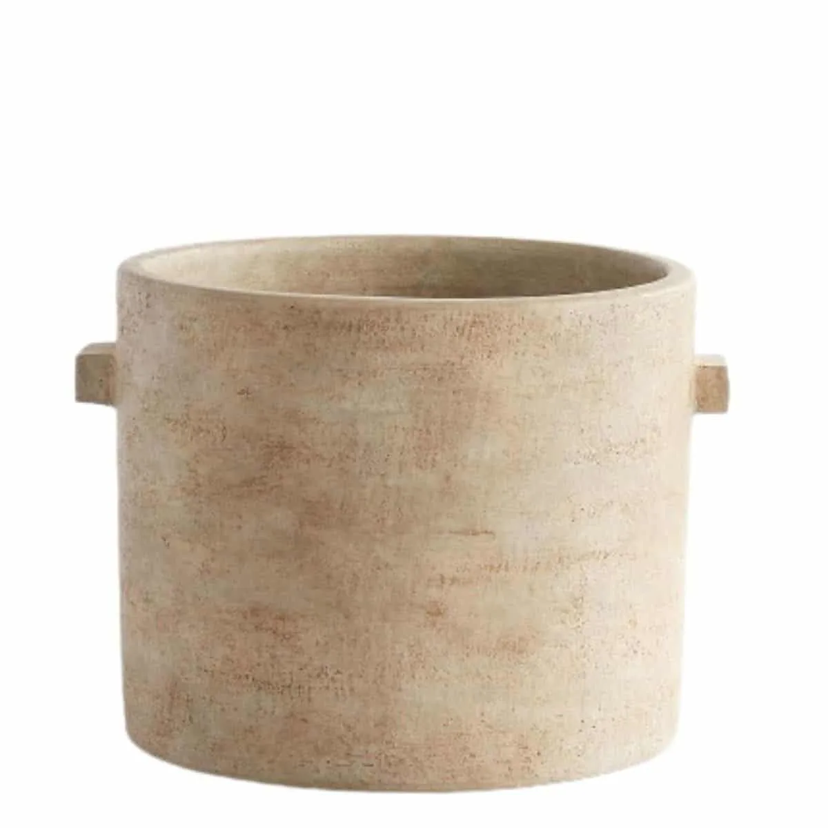 Terracotta planter with side handles from Pottery Barn. 