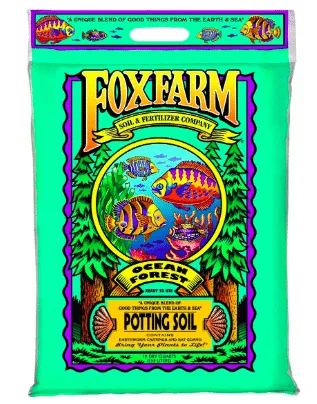 Bag of Foxfarm ocean forest potting soil mix from Amazon.