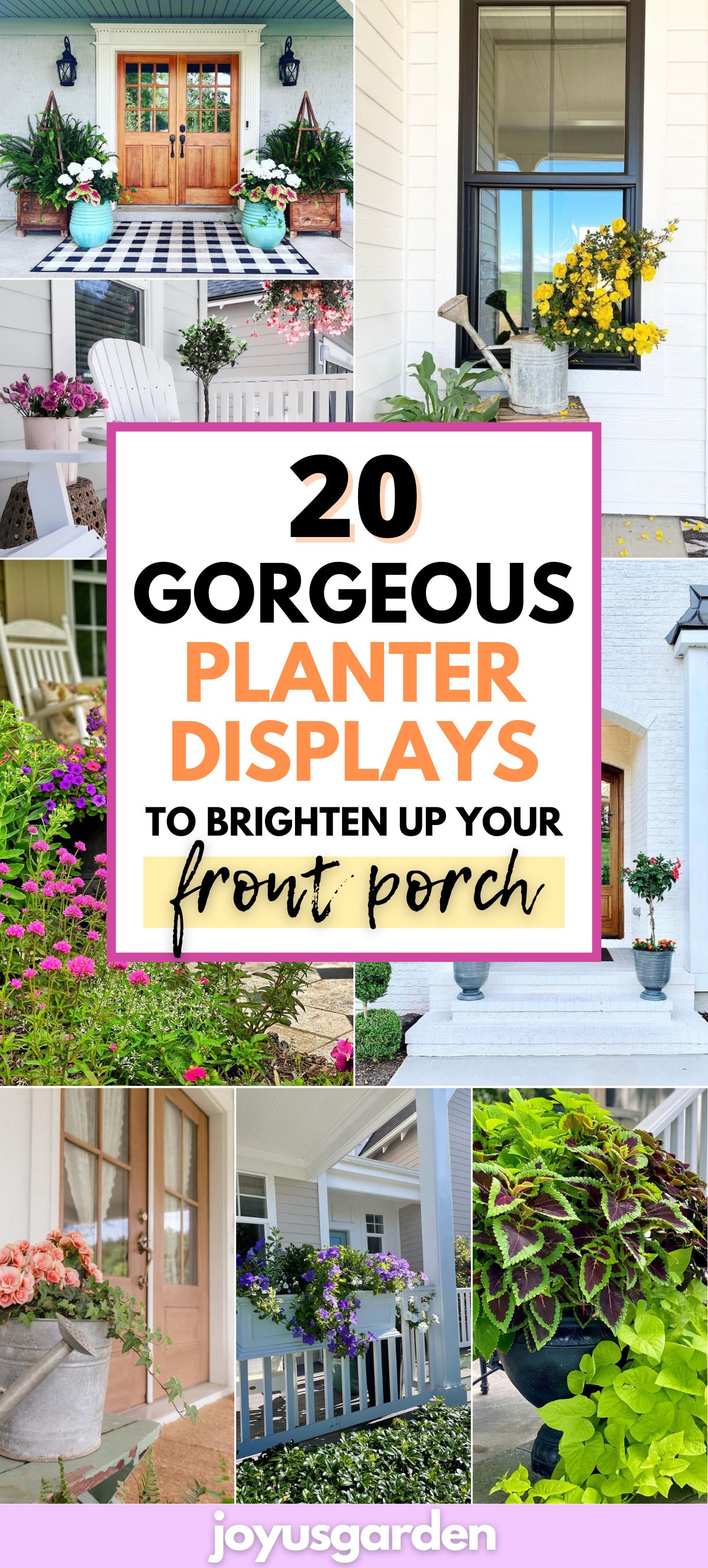 Front Porch Planter Displays: 20 Ideas To Brighten Your Entry